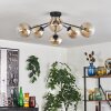 Gastor Plafoniera 74 cm Ambrato, 6-Luci