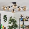 Gastor Plafoniera 74 cm Ambrato, 6-Luci