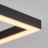 Macos Plafoniera, Faretto da soffitto LED Marrone, Aspetto del legno, Nero, 1-Luce