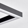 Macos Plafoniera, Faretto da soffitto LED Marrone, Aspetto del legno, Nero, 1-Luce