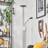 Antra Lampada da terra LED Nichel opaco, 1-Luce