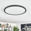 Endrup Plafoniera LED Nero, 1-Luce