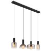 Illuminazione Globo Lighting CLASSIS Lampadario a sospensione Nero, 4-Luci