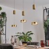 Dingersjo Lampadario a sospensione, Lampada a sospensione LED Ottone, 3-Luci