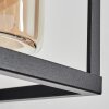 Portalis Lampada da parete per esterno Marrone, Aspetto del legno, Nero, 1-Luce, Sensori di movimento