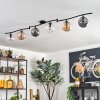 Gastor Plafoniera, Lampada a sfera Ambrato, Chiaro, Grigio fumo, 6-Luci