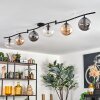 Gastor Plafoniera, Lampada a sfera Ambrato, Chiaro, Grigio fumo, 6-Luci