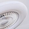 Benesal Plafoniera, Lampada con ventilatore LED Bianco, 1-Luce, Telecomando