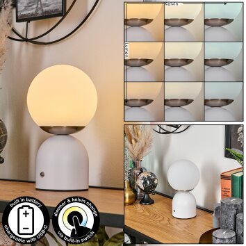 Ulvsbyn Lampada da tavolo LED Oro, Bianco, 1-Luce