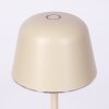 Asen Lampada da tavolo per esterno, Lampada da tavolo LED Beige, 1-Luce