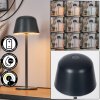 Asen Lampada da tavolo per esterno, Lampada da tavolo LED Nero, 1-Luce