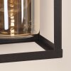 Portalis Lampada da parete per esterno Marrone, Aspetto del legno, Nero, 1-Luce