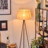 Bassagoda Lampada da terra beige, Bianco, 1-Luce