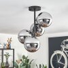 Gastor Plafoniera, Lampada a sfera Cromo, Grigio fumo, 4-Luci