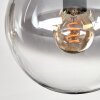 Gastor Plafoniera, Lampada a sfera Ambrato, Chiaro, Grigio fumo, 4-Luci