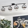 Gastor Plafoniera, Lampada a sfera Cromo, Chiaro, Grigio fumo, 4-Luci