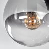 Gastor Plafoniera, Lampada a sfera Chiaro, Grigio fumo, 9-Luci