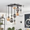Gastor Plafoniera, Lampada a sfera Ambrato, Chiaro, Grigio fumo, 9-Luci