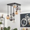 Gastor Plafoniera, Lampada a sfera Ambrato, Chiaro, Grigio fumo, 9-Luci