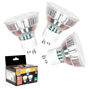GU10 LED 4.5 Watt Bianco caldo 345 Lumen GU10 LED 4.5 Watt Bianco caldo 345 Lumen