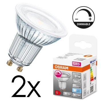 GU10 LED 7.9 Watt Bianco neutro dimmerabile 650 Lumen