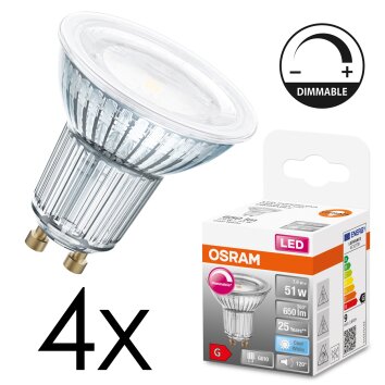 GU10 LED 7.9 Watt Bianco neutro dimmerabile 650 Lumen