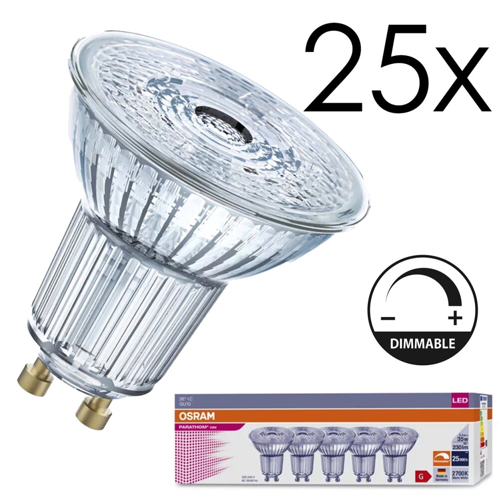 GU10 LED 3.4 Watt Bianco caldo dimmerabile 230 Lumen main product photo