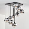 Gastor Plafoniera, Lampada a sfera Cromo, Chiaro, Grigio fumo, 9-Luci