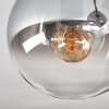 Gastor Plafoniera, Lampada a sfera Chiaro, Grigio fumo, 2-Luci