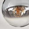 Gastor Plafoniera, Lampada a sfera Cromo, Chiaro, Grigio fumo, 6-Luci