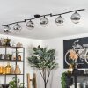 Gastor Plafoniera, Lampada a sfera Cromo, Chiaro, Grigio fumo, 6-Luci