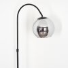 Koyoto Lampada a sfera, Lampada da terra, Lampade ad arco Cromo, Grigio fumo, 1-Luce