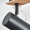 Guardais Plafoniera, Faretto da soffitto Marrone, Aspetto del legno, Nero, 1-Luce