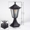 Loria Lampada con piedistallo Nero, 1-Luce