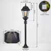 Etoe Illuminazione esterna, Illuminazione viale Nero, 1-Luce, Sensori di movimento