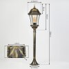 Etoe Illuminazione esterna, Illuminazione viale Marrone, Oro, 1-Luce