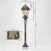 Etoe Illuminazione esterna, Illuminazione viale Marrone, Oro, 1-Luce, Sensori di movimento