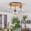 Koyoto Plafoniera, Lampada a sfera Écru, Nero, 3-Luci