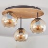 Koyoto Plafoniera, Lampada a sfera Écru, Nero, 3-Luci