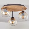 Koyoto Plafoniera, Lampada a sfera Écru, Nero, 3-Luci