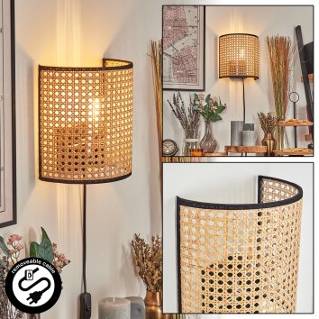 Abedim Lampade Up & Down, Applique Nero, 1-Luce