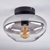 Mertola Plafoniera Cromo, Grigio fumo, 1-Luce