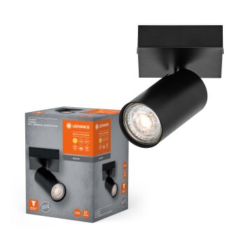 Illuminazione Ledvance Spot Plafoniera LED Nero, 1-Luce