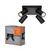 Illuminazione Ledvance Spot Plafoniera, Faretto da soffitto LED Nero, 4-Luci