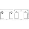 Illuminazione Ledvance Spot Plafoniera, Faretto da soffitto LED Bianco, 4-Luci