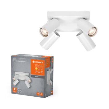 Illuminazione Ledvance Spot Plafoniera, Faretto da soffitto LED Bianco, 4-Luci