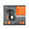 Illuminazione Ledvance Spot Plafoniera, Faretto da soffitto LED Nero, 1-Luce