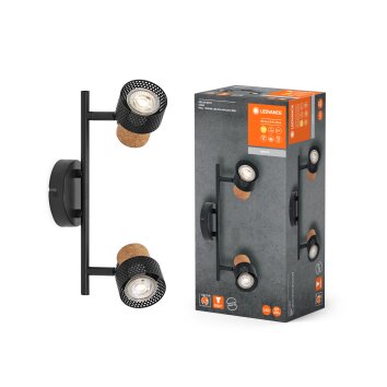 Illuminazione Ledvance Spot Plafoniera LED Nero, 2-Luci