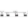 Illuminazione Ledvance Spot Plafoniera, Faretto da soffitto LED Nero, 3-Luci