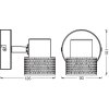 Illuminazione Ledvance Spot Plafoniera, Faretto da soffitto LED Bianco, 1-Luce